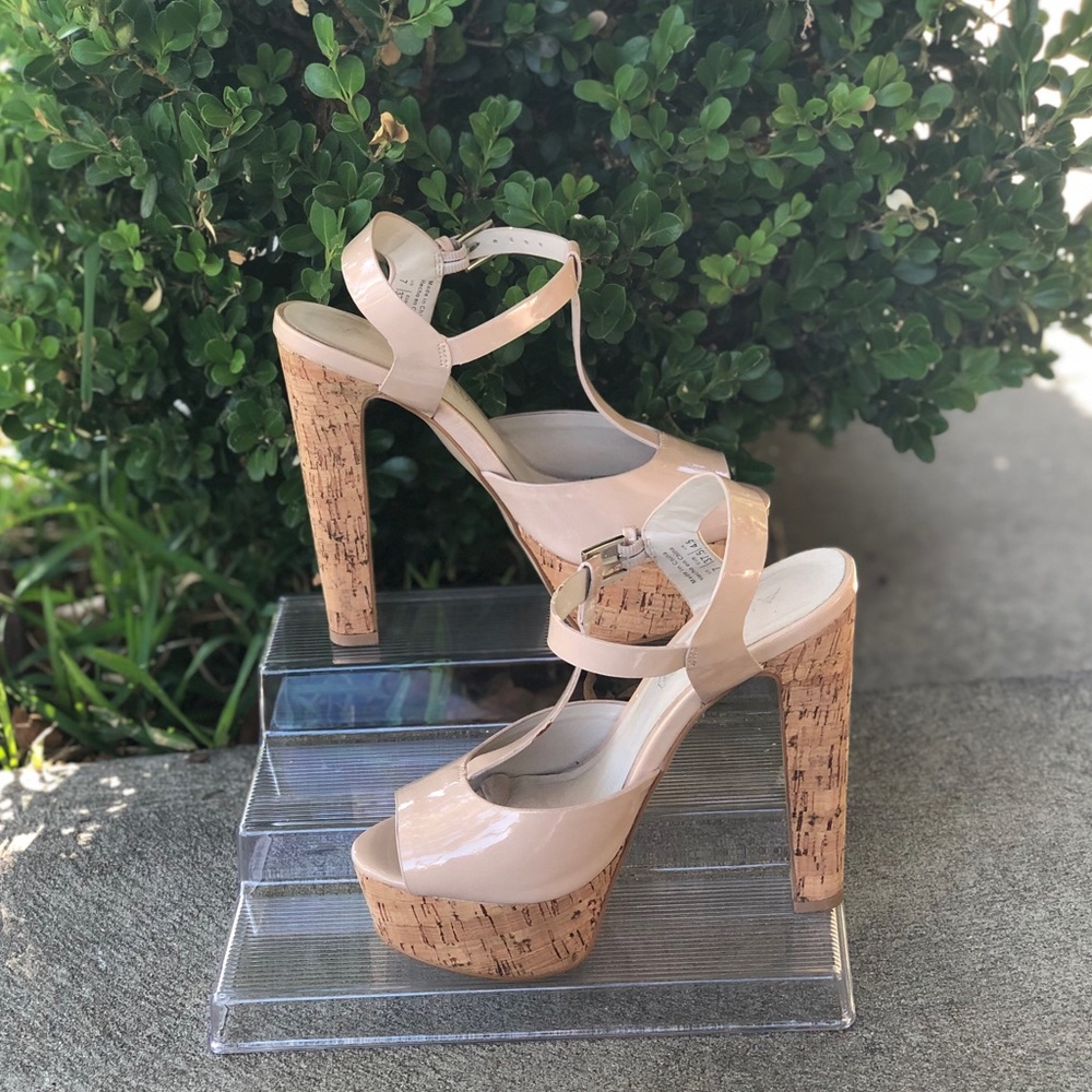 Aldo Platform Peep Toe Sandals.